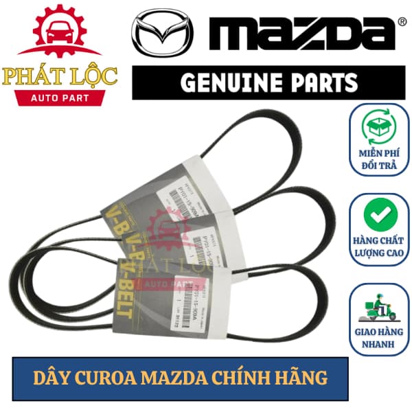Dây curoa tổng, dây bơm Mazda 2 2015-2022, Mazda 3 2015-2022, Mazda 6 2015-2022, Cx-5 2015-2022 ( Mazda chính hãng)