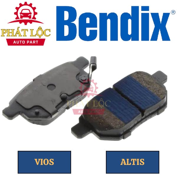 Má phanh sau Bendix phù hợp Vios 2009-2022, Altis 2009-2020, Yaris 2006-2011 (Bendix chính hãng) - ảnh 3
