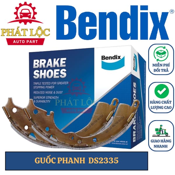 Guốc phanh sau Bendix phù hợp Innova 2004-2016 ( Bendix chính hãng)