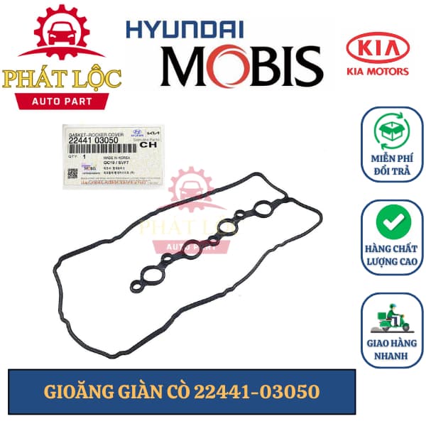 Gioăng lắp dàn cò Grand I10 1.2 2014-2021, Morning 1.2 2012-2020, Accent 2018-2023 ( Mobis chính hãng)