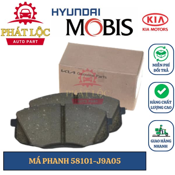 Má phanh trước Kona ( Mobis chính hãng)