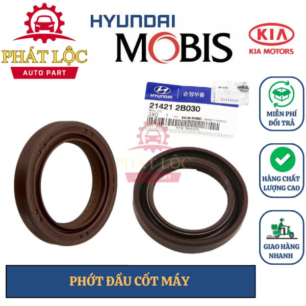 Phớt đầu cốt máy, trục cơ Grand I10, Morning, Accent, Cerato,Elantra,Tucson,...( Mobis chính hãng)