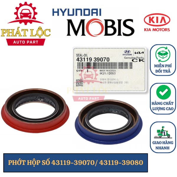 Phớt hộp số, phớt lap Forte, Carens, Soul, Verna, Santafe, Rio 2012-2015, Accent 2011-2021,... ( Mobis chính hãng)