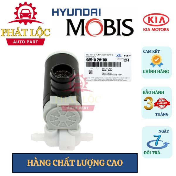 Mô tơ bơm nước rửa kính Grand I10, Morning, Cerato,Santafe,...( Mobis chính hãng) - ảnh 2