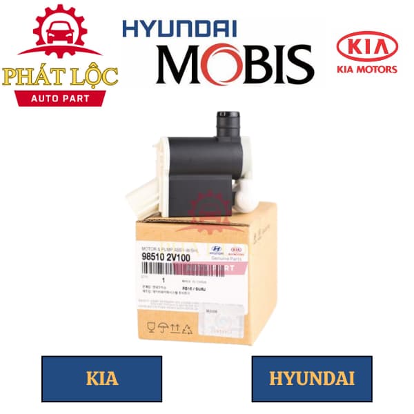 Mô tơ bơm nước rửa kính Grand I10, Morning, Cerato,Santafe,...( Mobis chính hãng) - ảnh 3