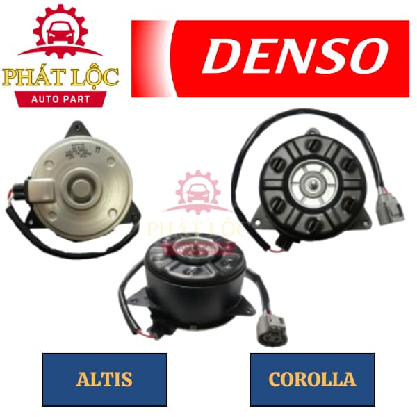Mô tơ quạt két nước, giàn nóng Denso phù hợp Altis 1.8 2.0 2007-2020, Corolla ( Denso chính hãng) - ảnh 3