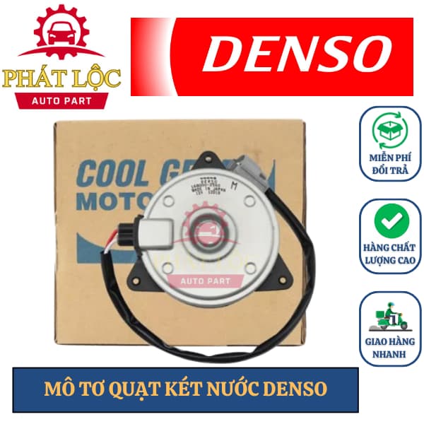 Mô tơ quạt két nước, giàn nóng Denso phù hợp Altis 1.8 2.0 2007-2020, Corolla ( Denso chính hãng)