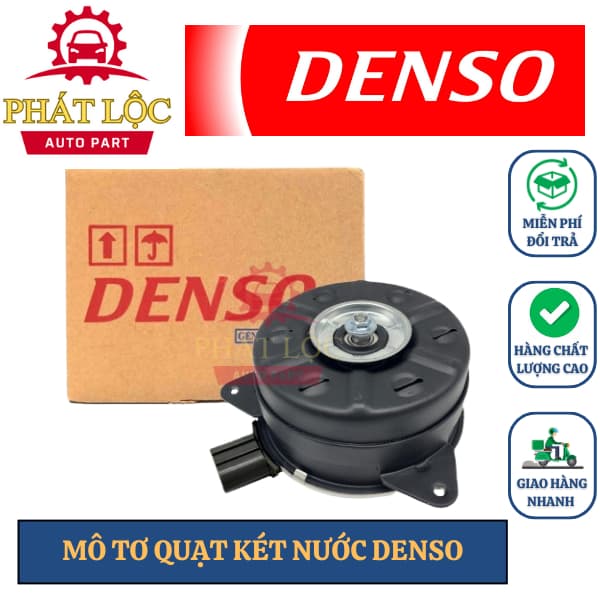Mô tơ quạt két nước, giàn nóng Denso phù hợp Attrage, Wigo, Mazda 2 ( Denso chính hãng)