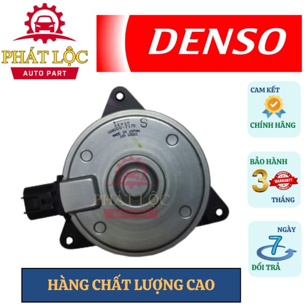 Mô tơ quạt két nước, giàn nóng Denso phù hợp Attrage, Wigo, Mazda 2 ( Denso chính hãng) - ảnh 2