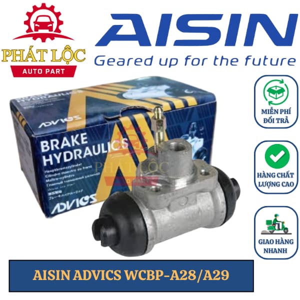 Xi lanh phanh, heo thắng Aisin phù hợp với Sunny 2009-2022, Navara 2015-2022, Tiida ( Aisin Advics chính hãng)