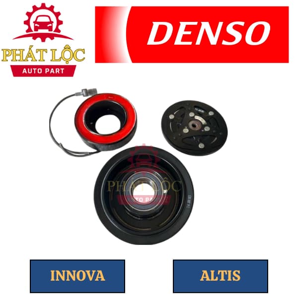 Puly lốc lạnh, côn từ Denso phù hợp Innova, Fortuner, Altis, Hilux ( Denso chính hãng) - ảnh 3