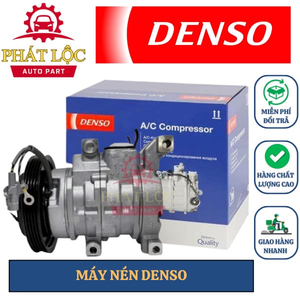 Lốc lạnh, máy nén Denso phù hợp Vios ( Denso chính hãng)
