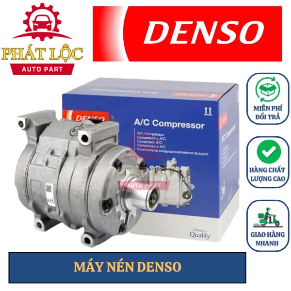 Lốc lạnh. máy nén Denso phù hợp Innova, Fortuner, Hilux ( Denso chính hãng)