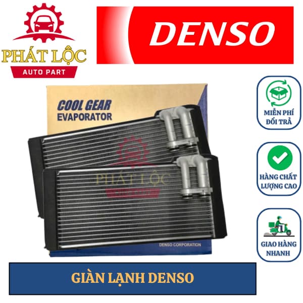 Giàn lạnh, Dàn lạnh Denso phù hợp Innova, Fortuner, Hilux, Avanza, Rush ( Denso chính hãng)