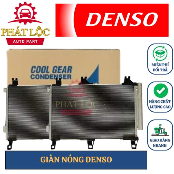 Giàn nóng, dàn nóng Denso phù hợp Vios, Altis, Wigo ( Denso chính hãng)