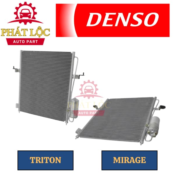Giàn nóng, dàn nóng Denso phù hợp Triton, Pajero, Mirage ( Denso chính hãng) - ảnh 3
