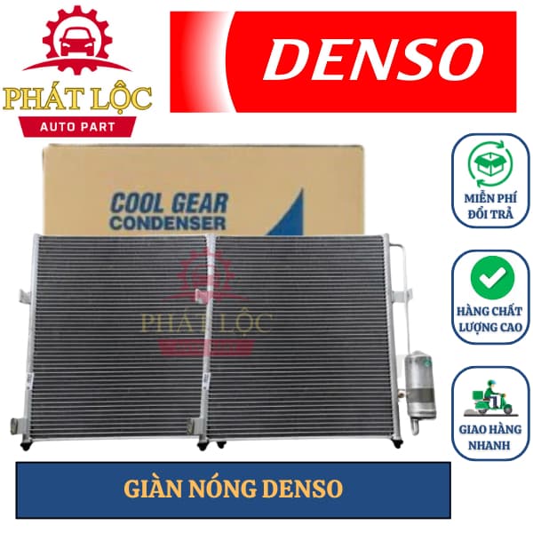 Giàn nóng, dàn nóng Denso phù hợp Triton, Pajero, Mirage ( Denso chính hãng)
