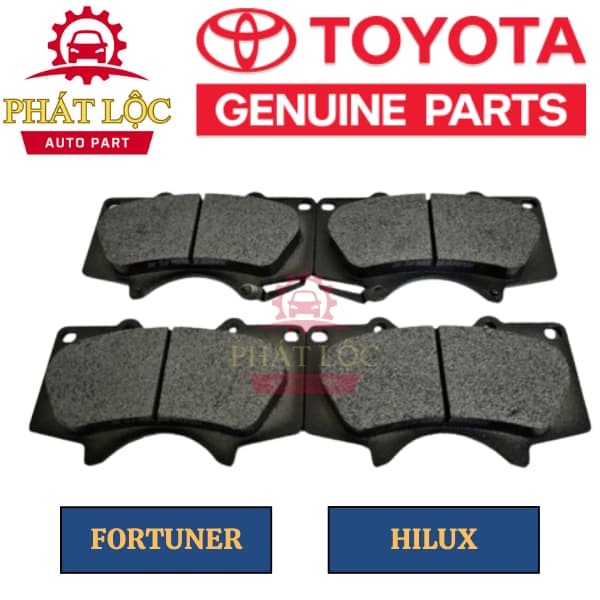 Má phanh trước Fortuner 2009-2023, Hilux 2015-2022 ( Toyota chính hãng) - ảnh 3