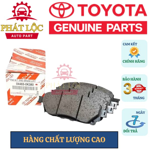 Má phanh trước Innova 2016-2023 ( Toyota chính hãng) - ảnh 2