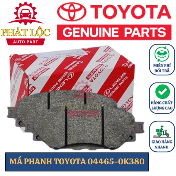Má phanh trước Innova 2016-2023 ( Toyota chính hãng)
