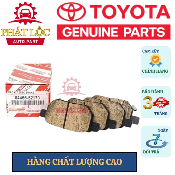 Má phanh sau Vios 2007-2023, Altis 2009-2020 ( Toyota chính hãng) - ảnh 2