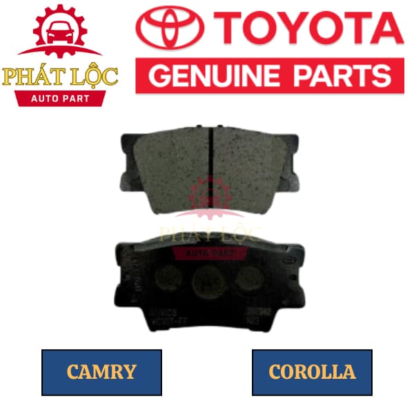 Má phanh sau Corolla Cross 2020-2023, Camry 2007-2018 ( Toyota chính hãng) - ảnh 3