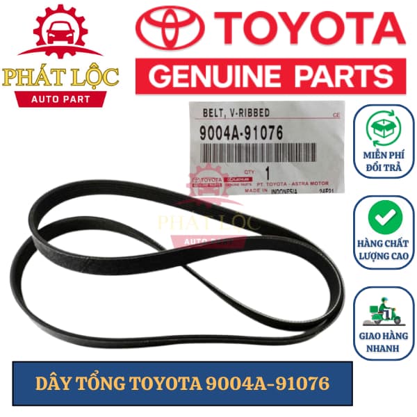 Dây curoa tổng Veloz 2022-2024, Avanza 2022-2024 ( Toyota chính hãng)