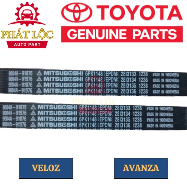 Dây curoa tổng Veloz 2022-2024, Avanza 2022-2024 ( Toyota chính hãng) - ảnh 3