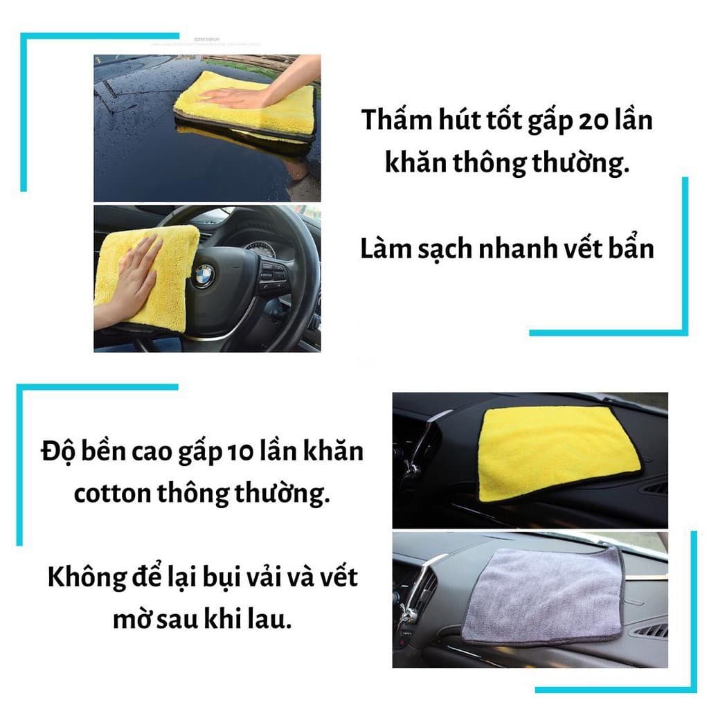 | HÀNG TẶNG | Khăn lau xe ô tô siêu thấm nước siêu nhỏ không rối - ảnh 3