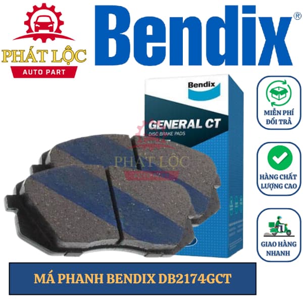 Má phanh trước Bendix phù hợp với  Kona 2019-2023, Seltos 2020-2023, Soul 2014-2020 ( Bendix chính hãng)