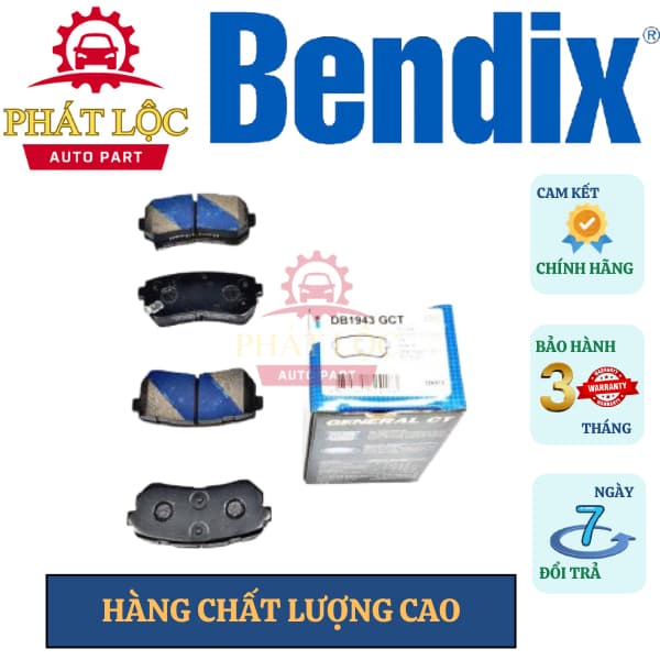 Má phanh Bendix phù hợp  Kona 2019-2023, Seltos 2020-2023 ( Bendix chính hãng) - ảnh 2