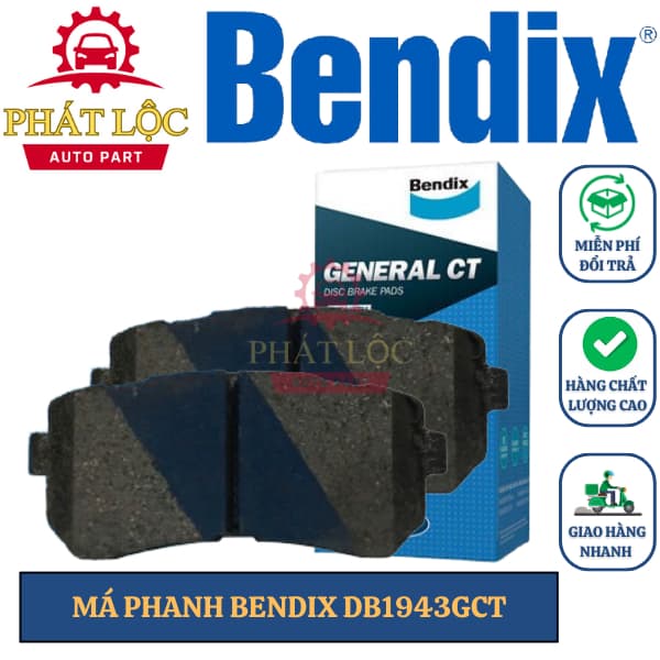 Má phanh Bendix phù hợp  Kona 2019-2023, Seltos 2020-2023 ( Bendix chính hãng)
