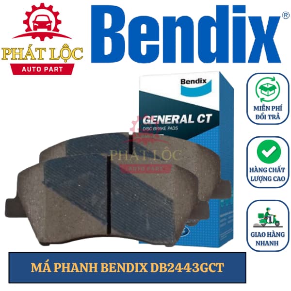 Má phanh trước Bendix phù hợp với  Elantra 2016-2020 ( Bendix chính hãng)