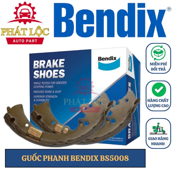 Guốc phanh sau Bendix phù hợp Fortuner, Hilux ( Bendix chính hãng)