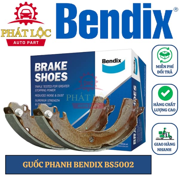 Guốc phanh sau Bendix phù hợp  Attrage 2013-2021, Mirage ( Bendix chính hãng)