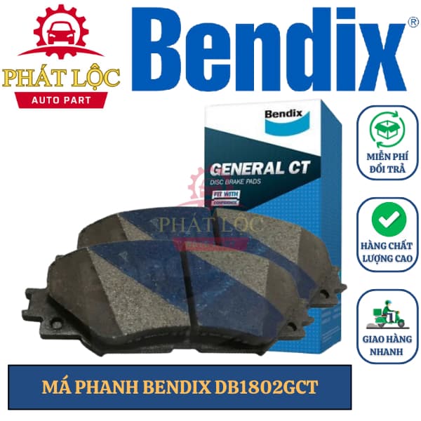 Má phanh trước Bendix phù hợp Altis 2008-2019 ( Bendix chính hãng)
