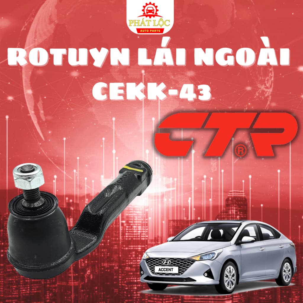 Rotuyn lái ngoài phải CTR phù hợp với Accent 2018-2023, Rio 2018-2023 ( CTR chính hãng)