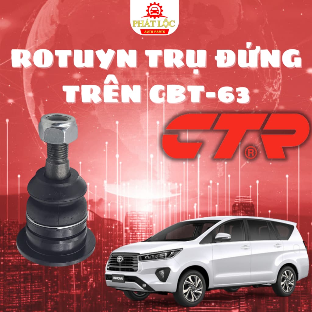 Rotuyn trụ đứng trên CTR phù hợp với Innova 04-, Fortuner 05-21, Hilux 04-15 (CTR chính hãng)