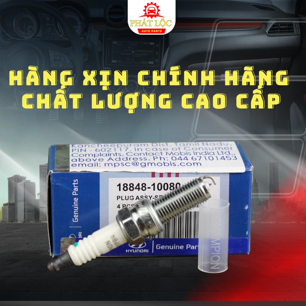 Bộ Bugi Bạch Kim Platinum 4 cái cho  xe I10, Accent, Morning...( Hyundai Ấn Độ chính hãng) - ảnh 2