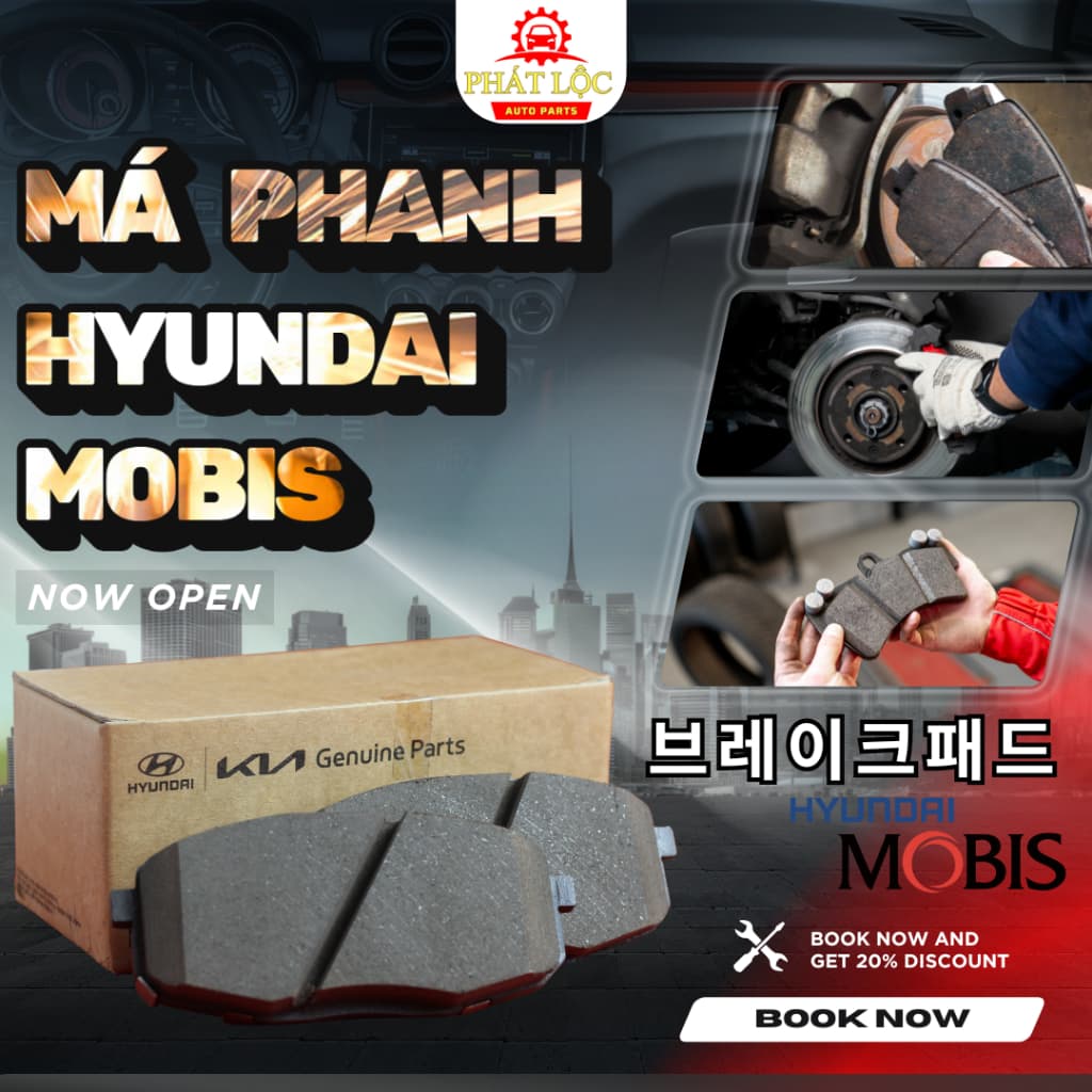 Má phanh trước Cerato 2019-2022, Forte,...( Mobis chính hãng)