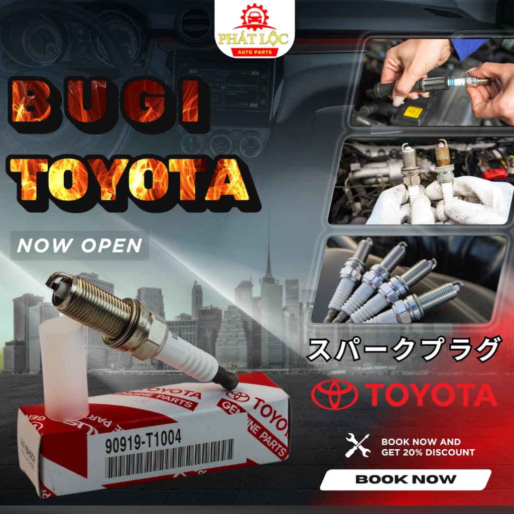 [ Giá 1 cái ] Bugi Toyota Innova, Fortuner 2005-2012, Hilux 2004-2011,... ( Toyota chính hãng)