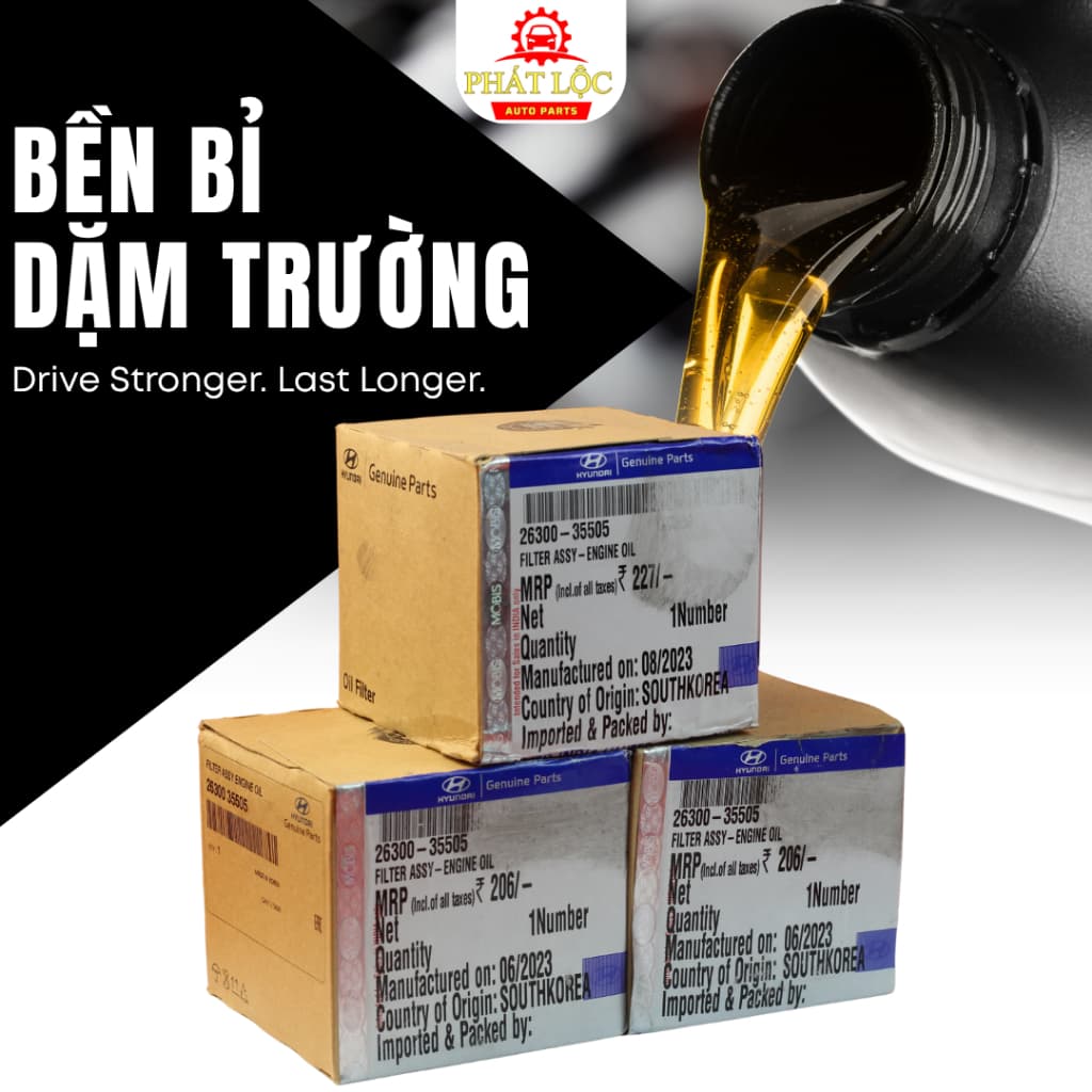 Lọc nhớt Cerato, Forte, Sonata, Avante...( Mobis chính hãng 100%) - ảnh 3