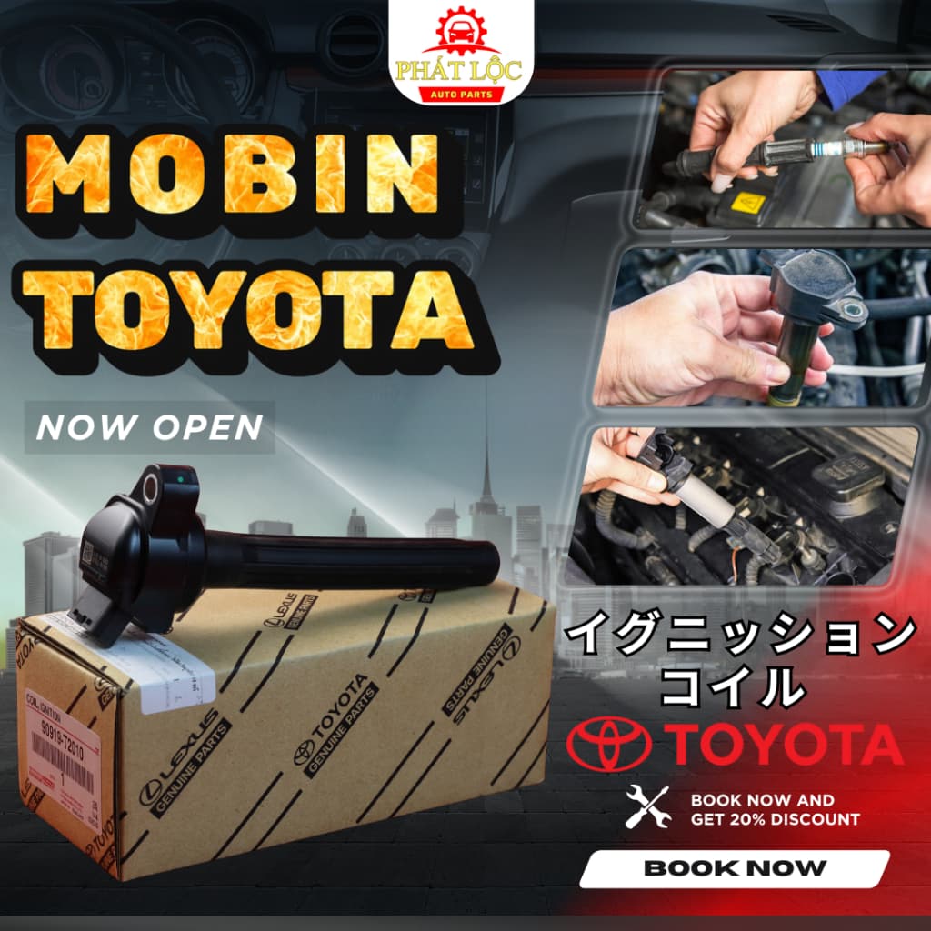 Mobin, bô bin Toyota Vios 2017-2023 ( Toyota chính hãng)