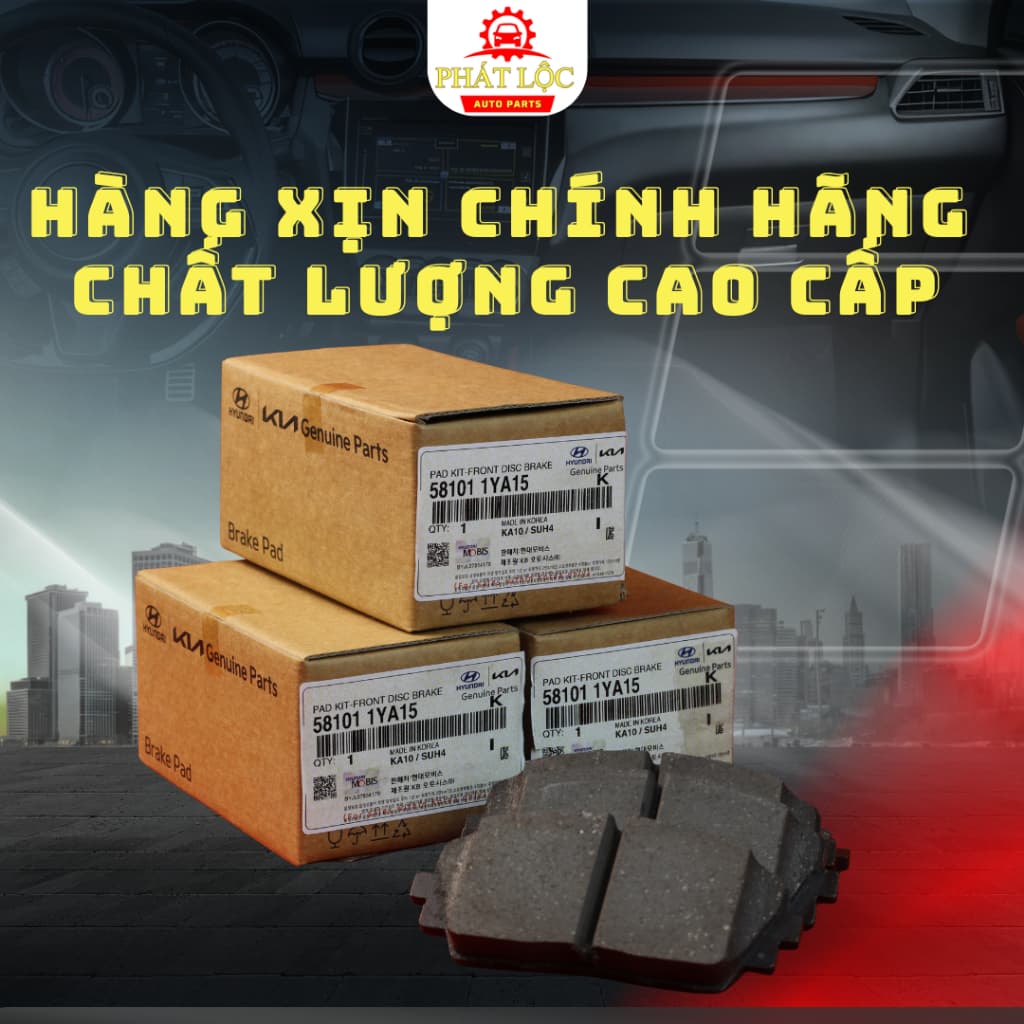 Má phanh trước Kia Morning 2012-2020 ( Mobis chính hãng) - ảnh 2