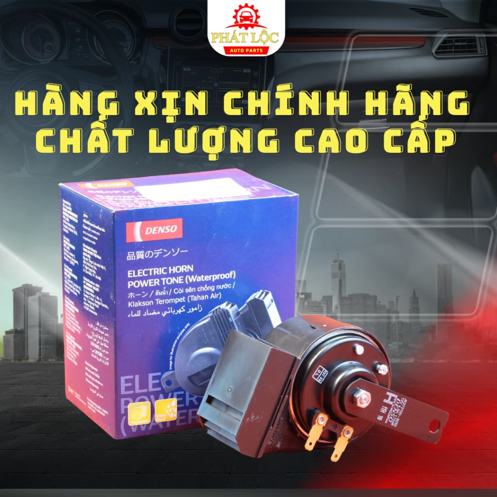 Còi sên 2 giắc Chống Nước ( Denso chính hãng) - ảnh 2