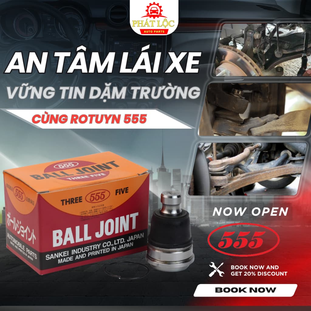 Rotuyn trụ đứng 555 phù hợp với Xpander ( Hàng 555 Nhật Bản chính hãng)