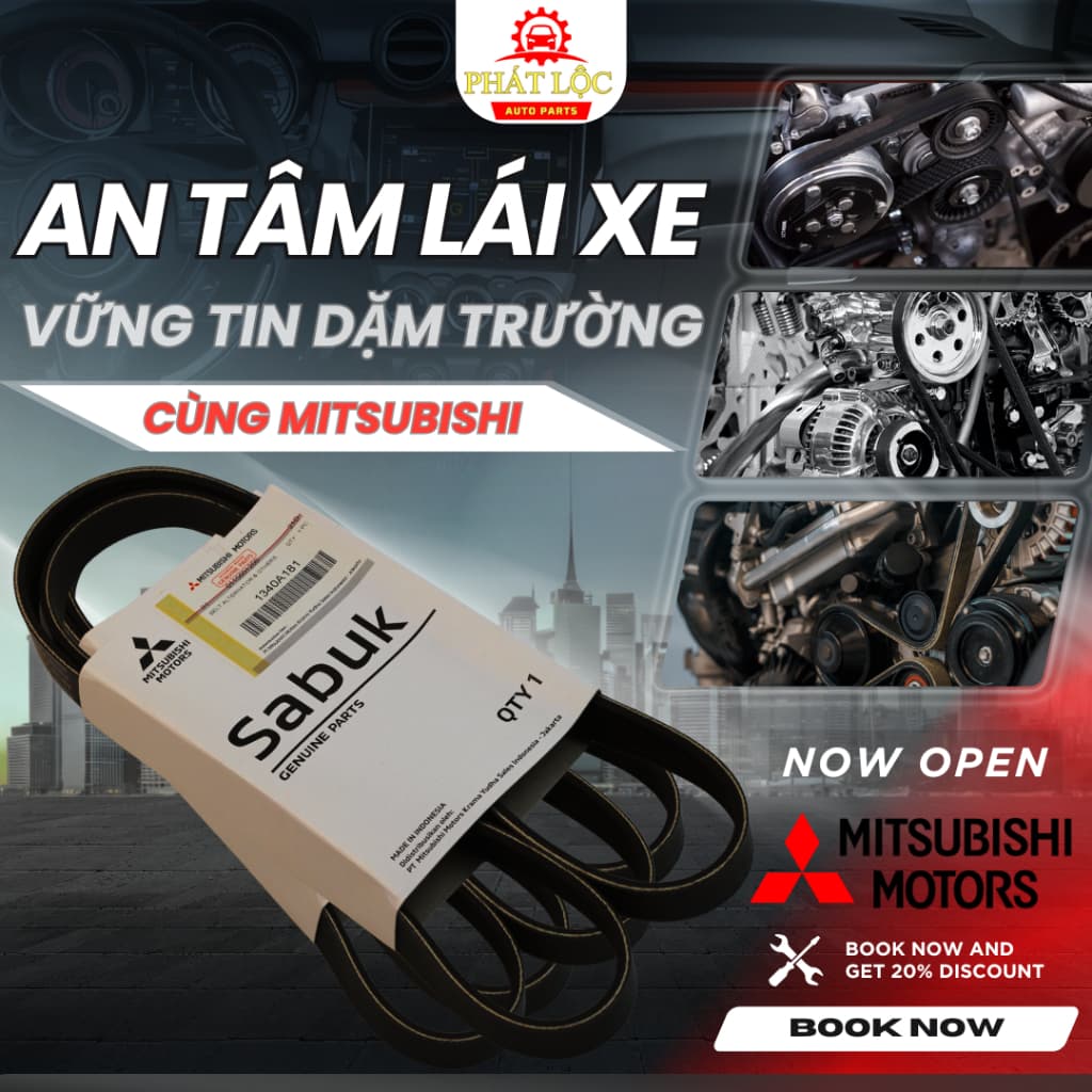 Dây curoa tổng Xpander chính hãng ( Misubishi chính hãng)