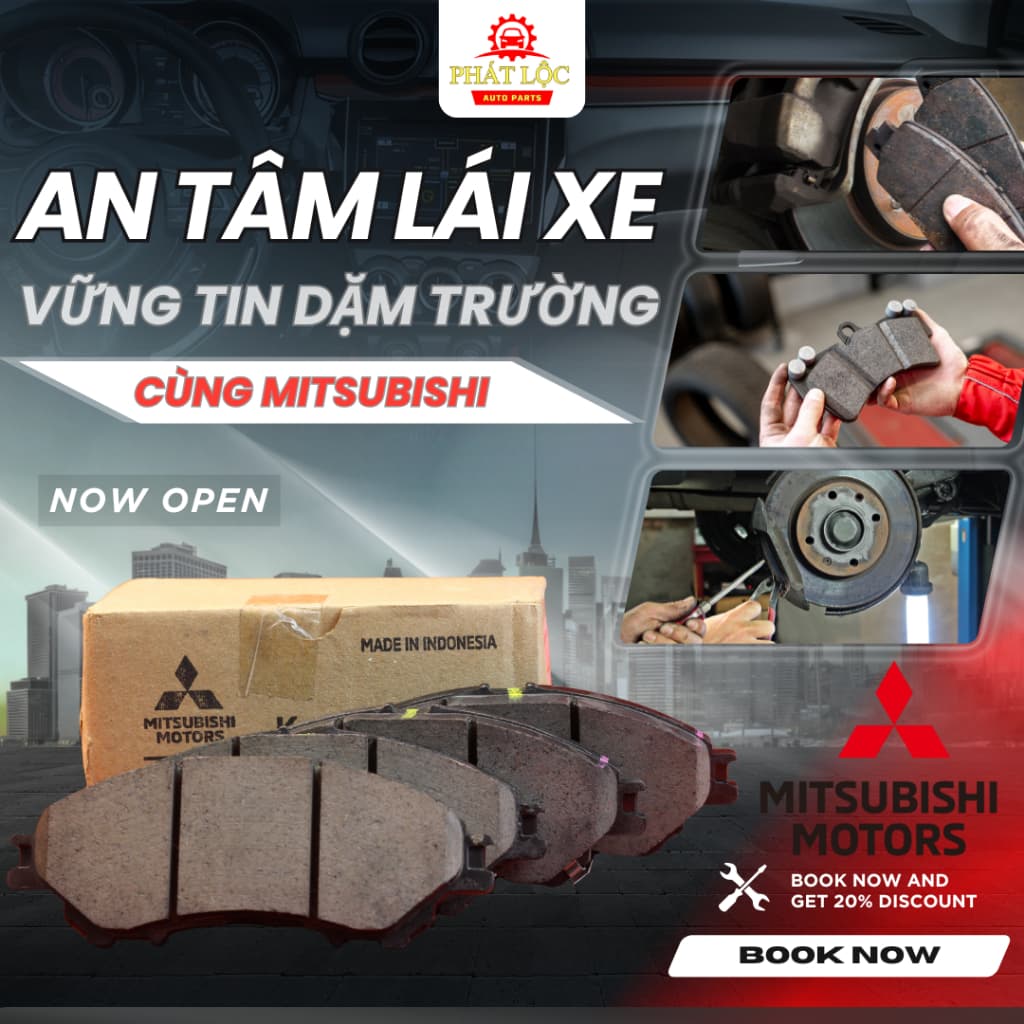 Má phanh trước  phù hợp với  Xpander ( Hàng chính hãng)