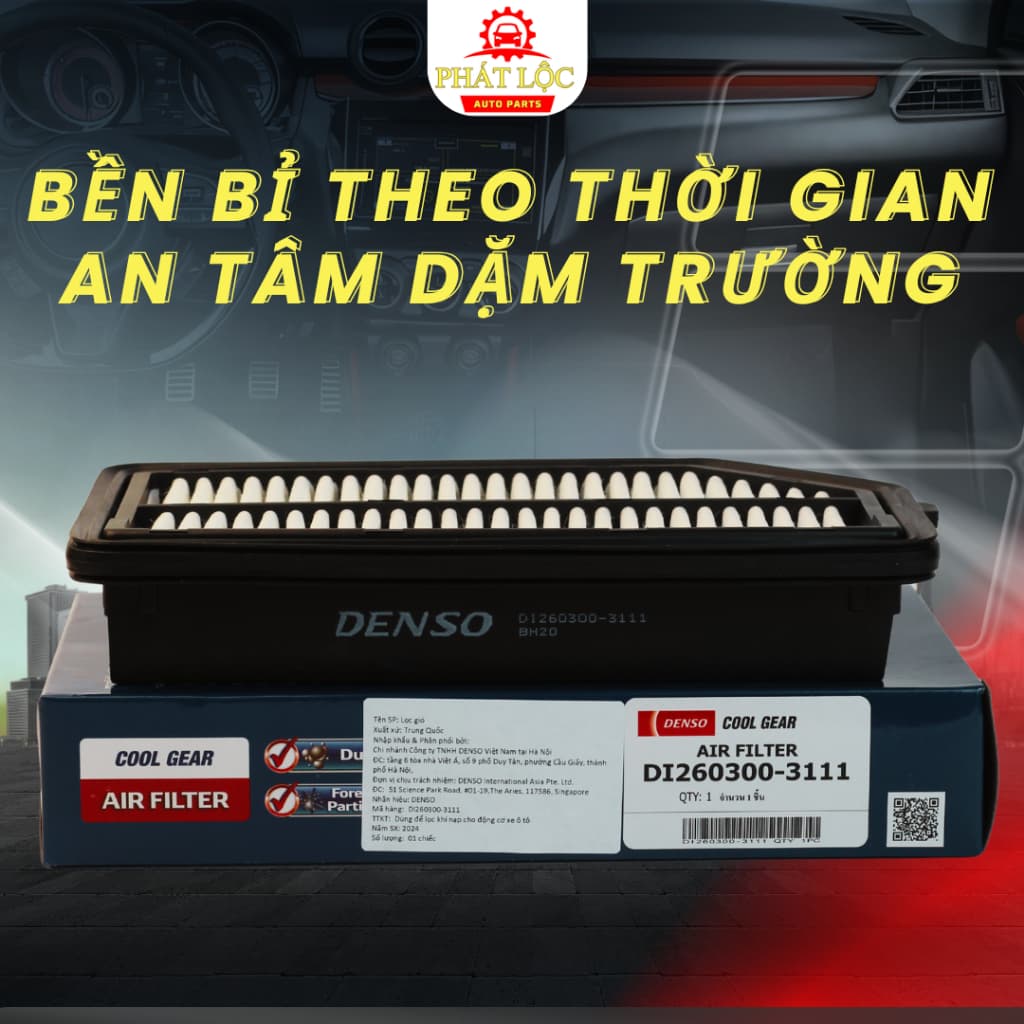 Lọc gió động cơ Denso phù hợp Honda City 2014-2020 ( Denso chính hãng) - ảnh 3