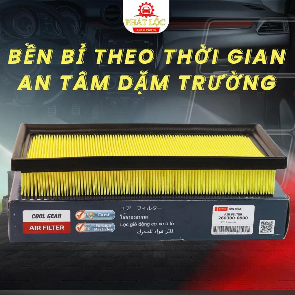 Lọc gió động cơ Denso phù hợp Vios, Rush ( Denso chính hãng) - ảnh 3
